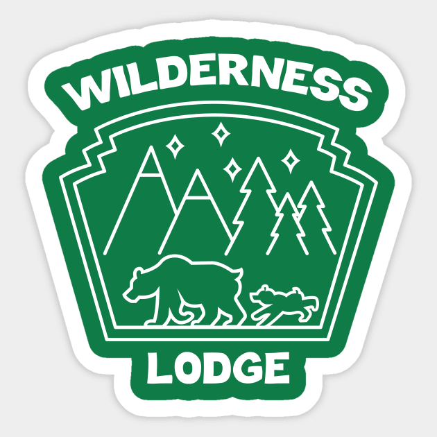 Wilderness Lodge Resort Sticker by Lunamis